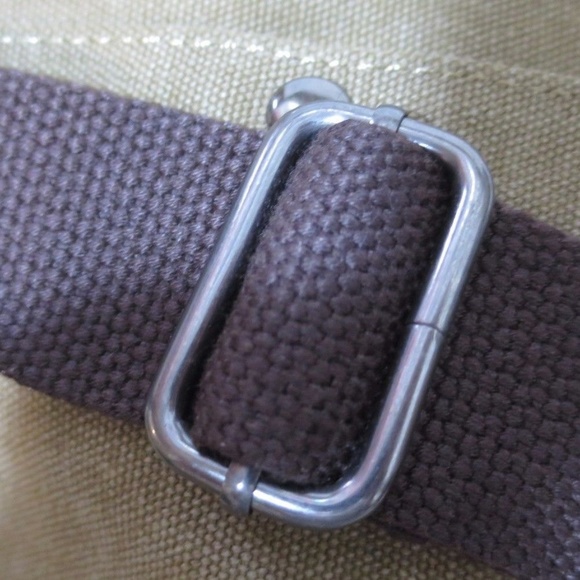 Canvas Messenger Bag Approx 12" x 10" ZEBELLA - Picture 6 of 8